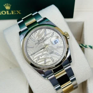 RLX Datejust 36mm 126203 Golden Dial Domed Bezel Oyster Bracelet