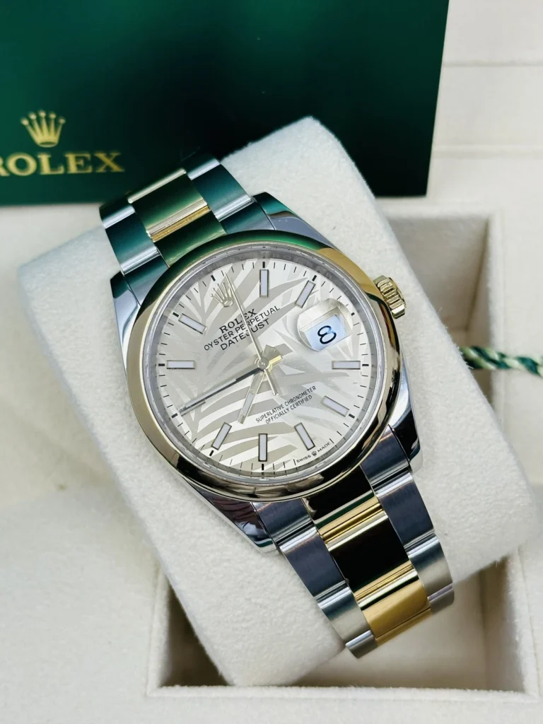 RLX Datejust 36mm 126203 Golden Dial Domed Bezel Oyster Bracelet