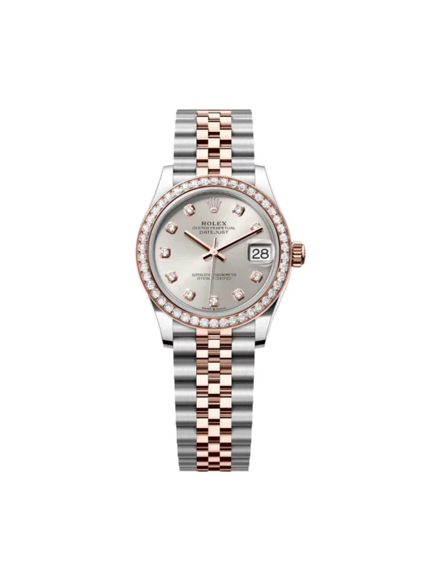 RLX Datejust m278381-0015/0016 Silver Diamond Dial Diamond-Set Bezel 31mm