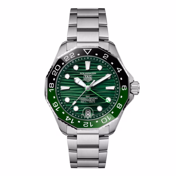 TAG Heuer Aquaracer Professional 300 GMT 42mm Mens Watch Green WBP5115.BA0013