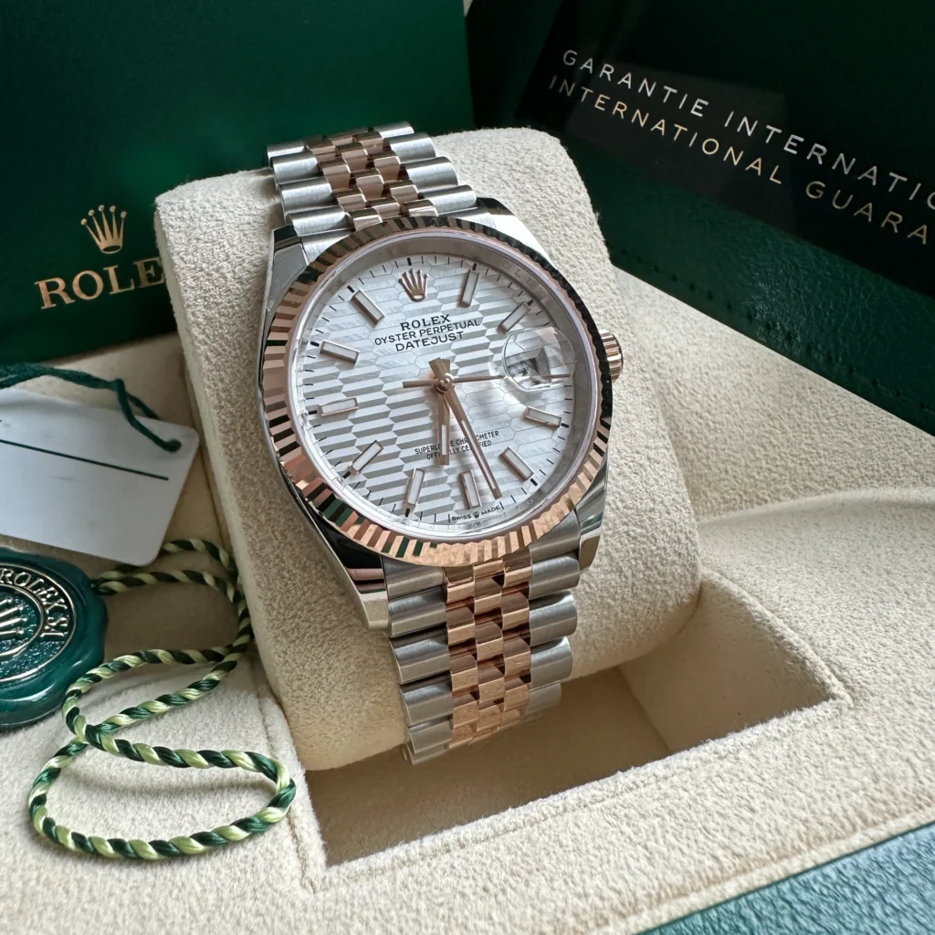 RLX Datejust 36mm 126231 Silver Fluted Motif Dial Jubilee Bracelet