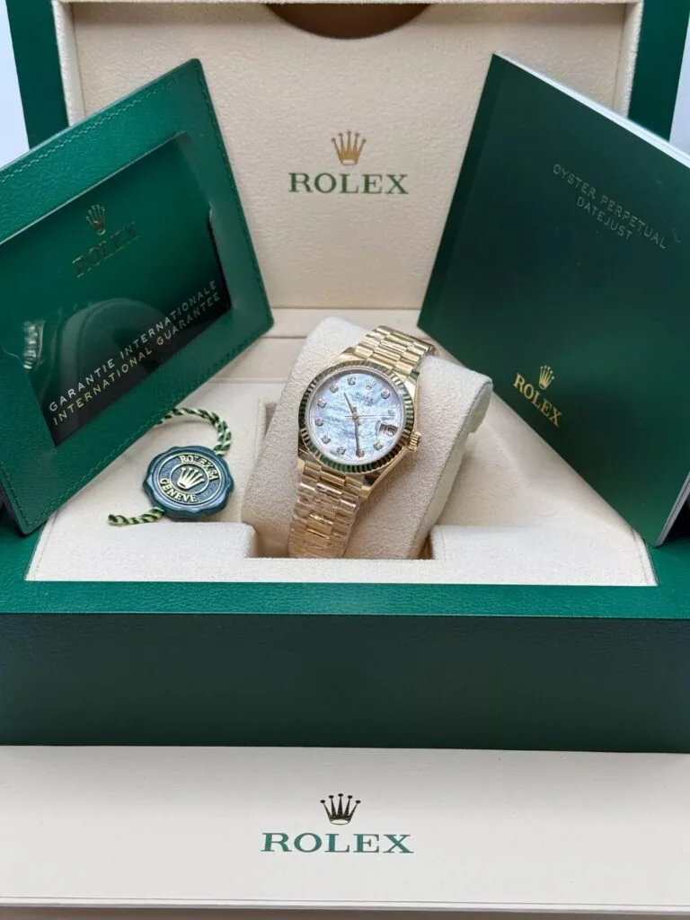 RLX Datejust m278278-0010 Mother-of-Pearl 31mm Dial President Bracelet Watch