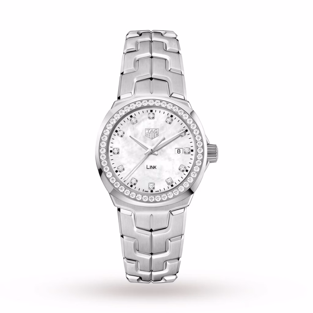 TAG Heuer Link Date Diamond Bezel Ladies Watch 32mm WBC1316.BA0600