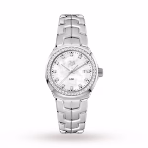 TAG Heuer Link Date Diamond Bezel Ladies Watch 32mm WBC1316.BA0600