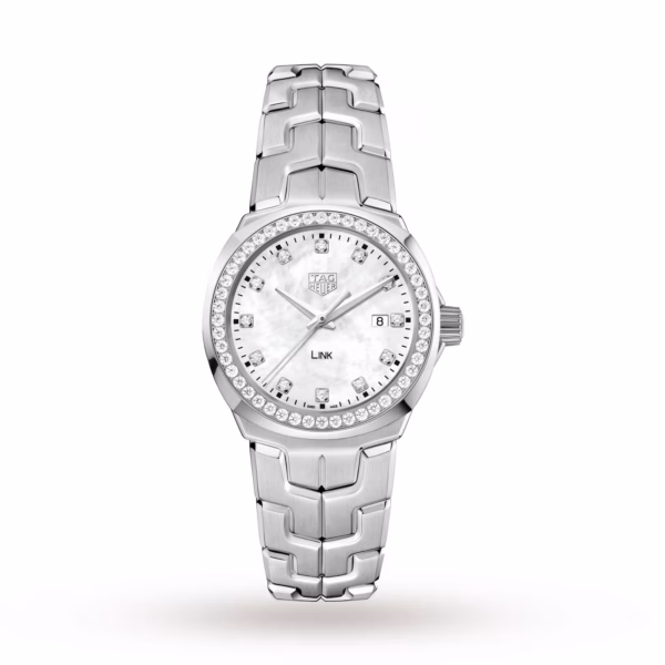 TAG Heuer Link Date Diamond Bezel Ladies Watch 32mm WBC1316.BA0600