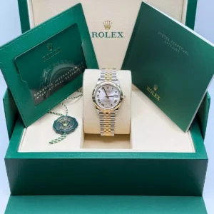 RLX Datejust m278343-0003/0004 Silver Dial Yellow Rolesor Oyster Watch