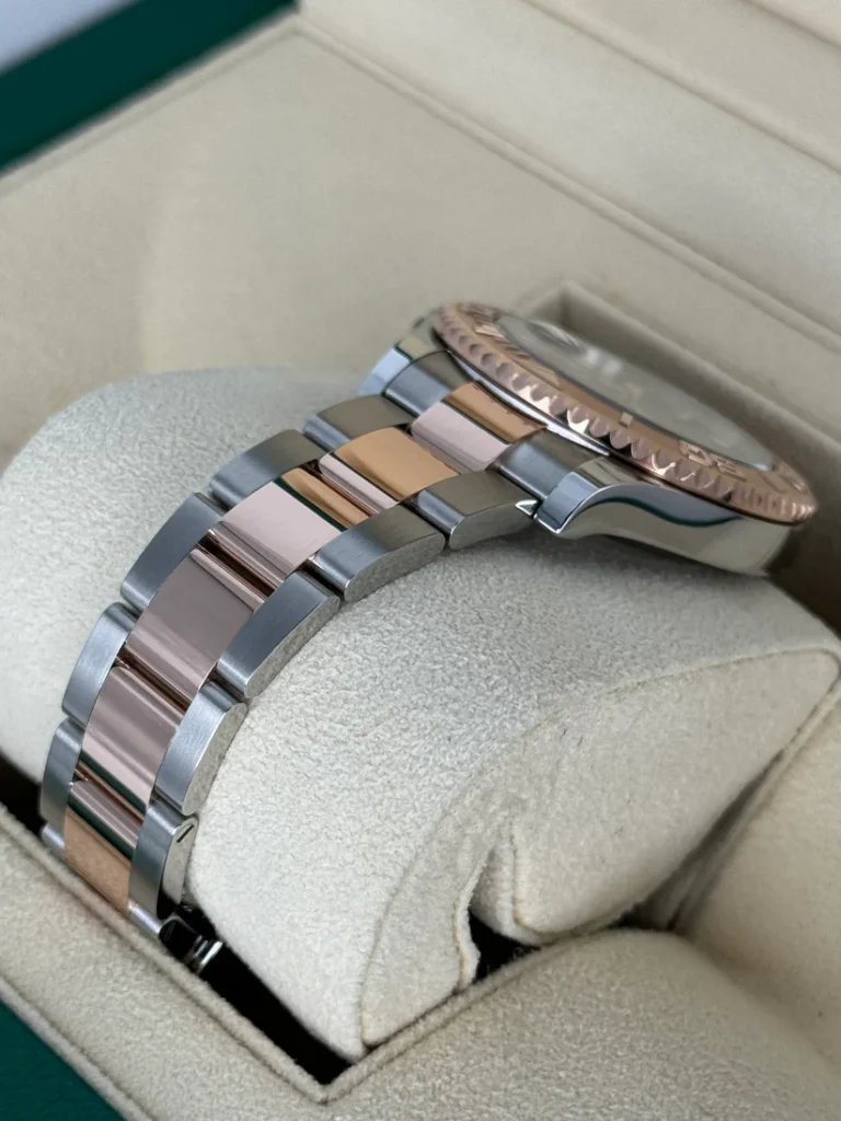 RLX Yacht-Master 37mm Steel and Everose Gold Watch - Black Dial - Oyster Bracelet 268621