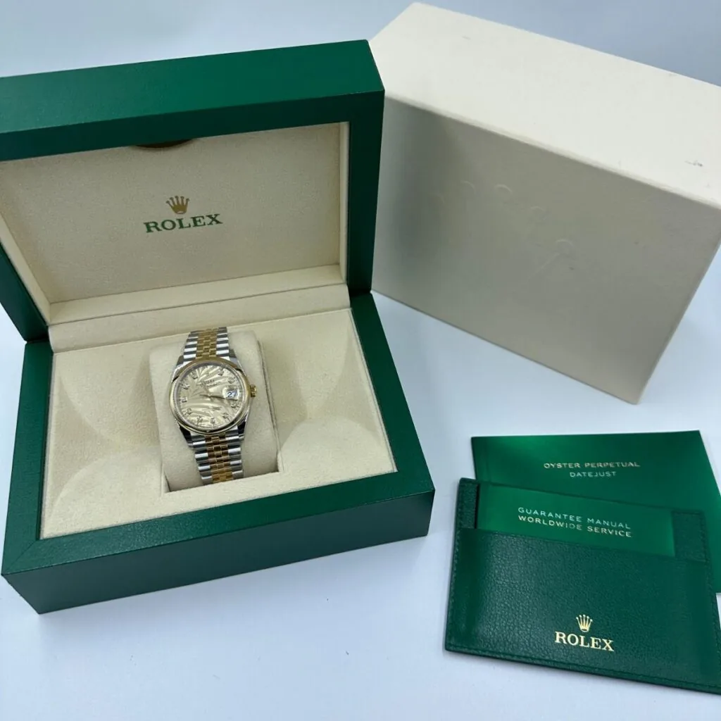 RLX Datejust 36mm 126203 Golden Fluted Dial Domed Bezel Oyster Bracelet