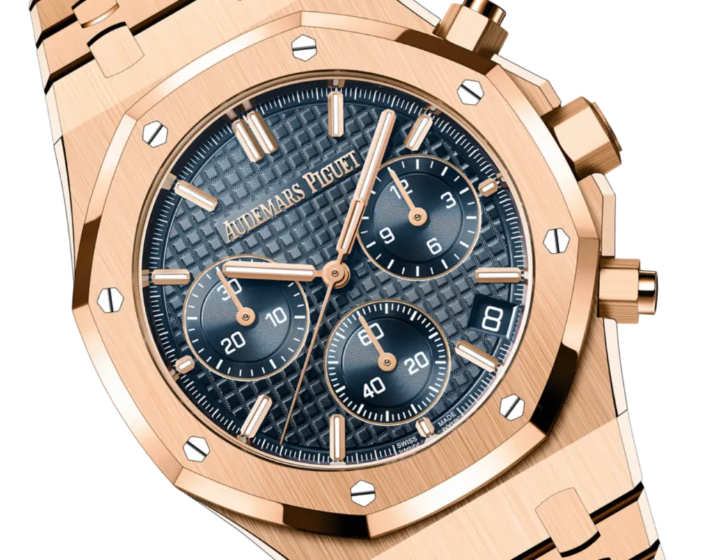 A&P ROYAL OAK Pink Gold “Bleu nuit nuage 50” Dial CHRONOGRAPH 41mm
