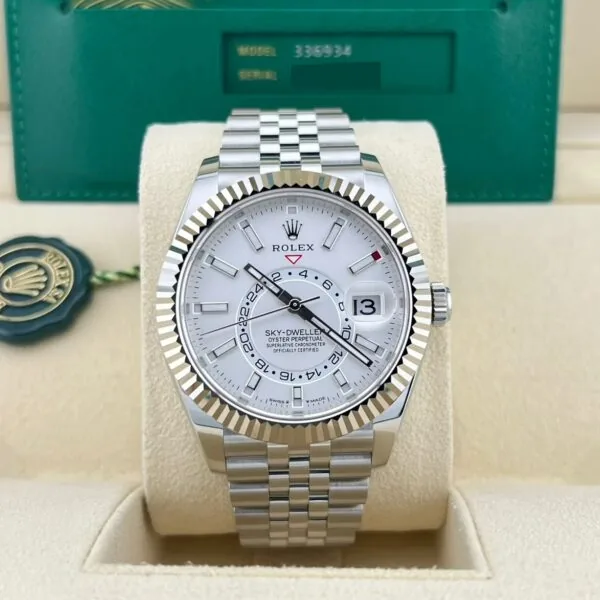 RLX Sky-Dweller 42mm 336934-0003/0004 Stainless Steel White Dial Oyster