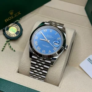 RLX Datejust 41mm 126334 Blue Roman Oyster Stainless Steel Men’s Watch