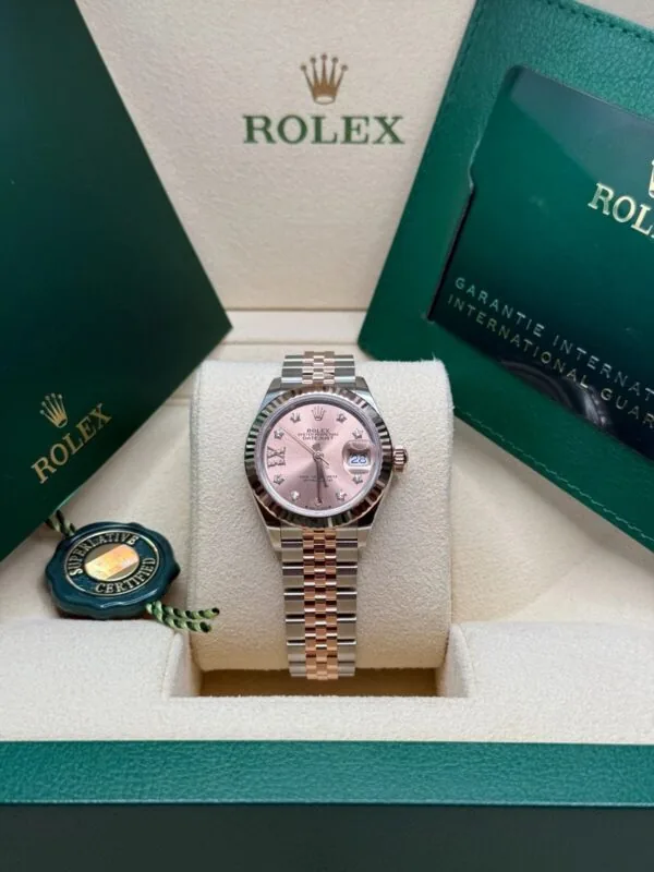RLX Lady-Datejust 31mm 279171 Rose-colour Diamond Set Oyster Stainless Steel and Rose Gold