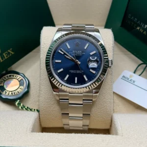 RLX Datejust 41mm 126334 Blue Index Oyster Stainless Steel Men’s Watch