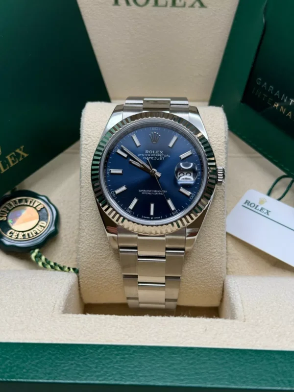 RLX Datejust 41mm 126334 Blue Index Oyster Stainless Steel Men’s Watch