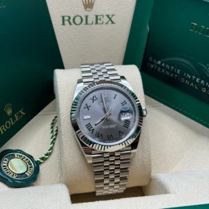 RLX Datejust 41mm 126334 Slate Roman Jubilee Stainless Steel Mens Watch