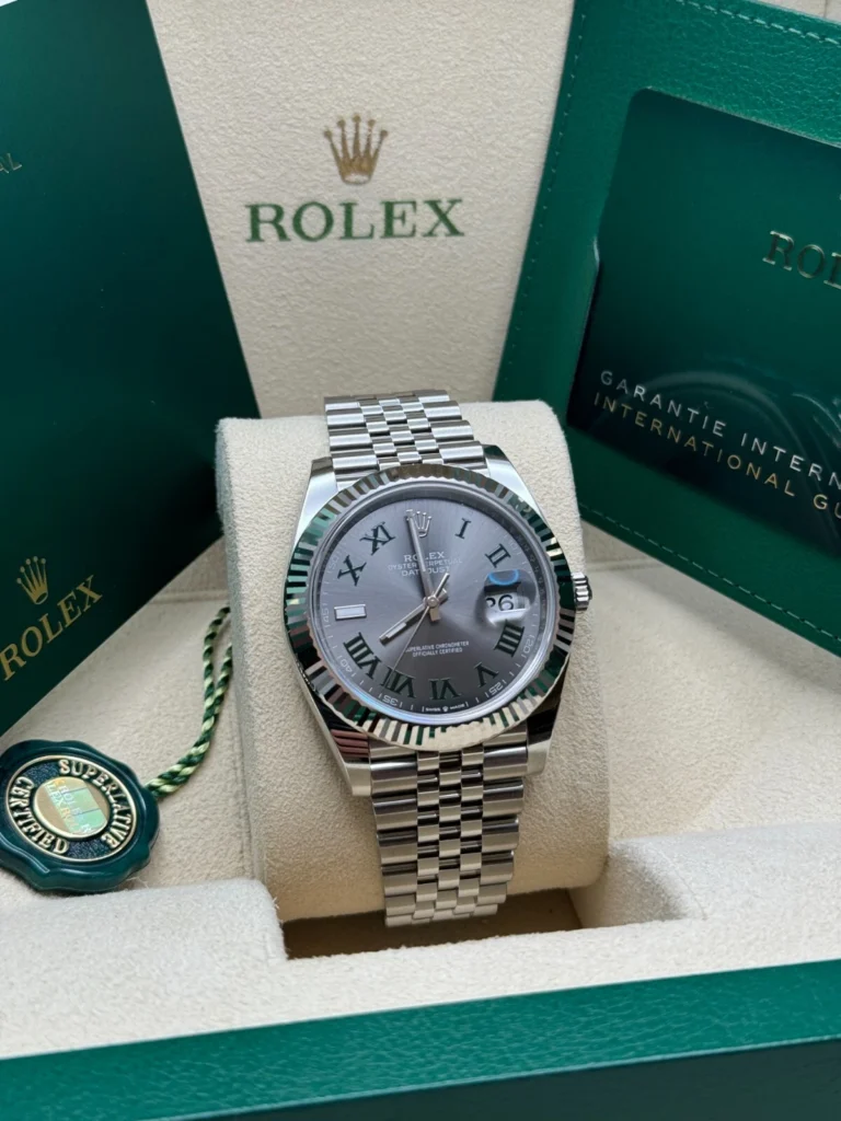 RLX Datejust 41mm 126334 Slate Roman Jubilee Stainless Steel Mens Watch