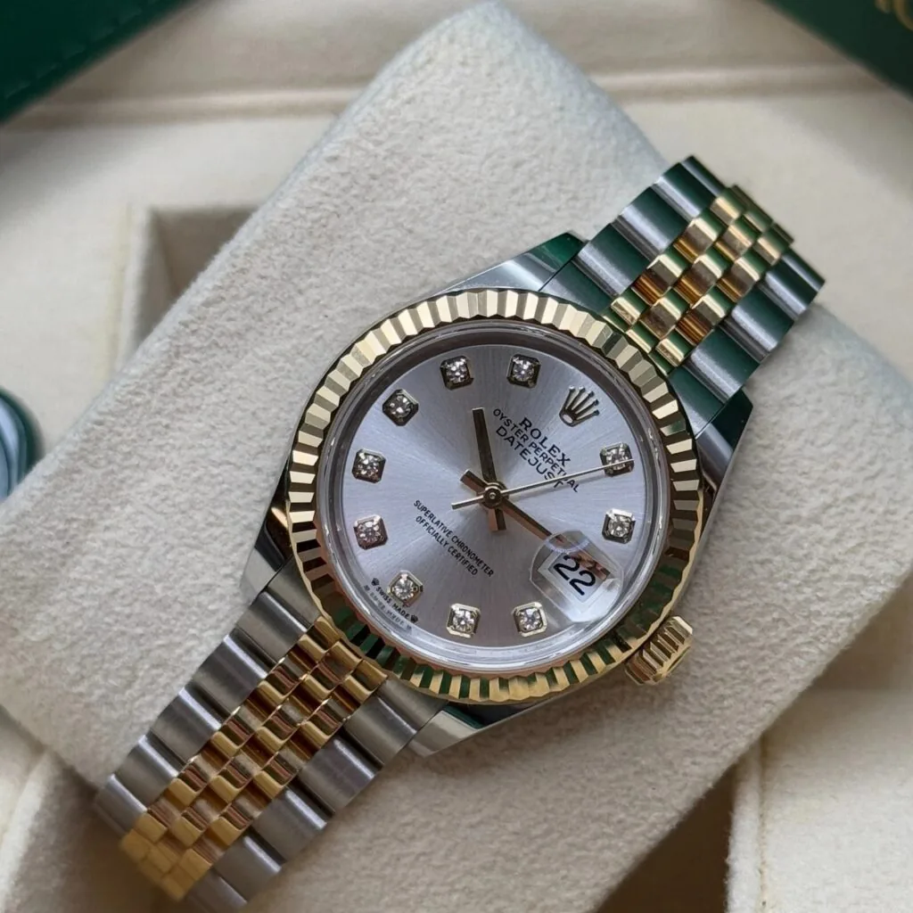 RLX Lady-Datejust 31mm 279173 Silver Diamond Dial Oyster Bracelet