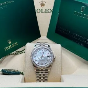 RLX Datejust m278384RBR-0007/0008 Mother-of-Pearl 31mm Dial Oyster Watch