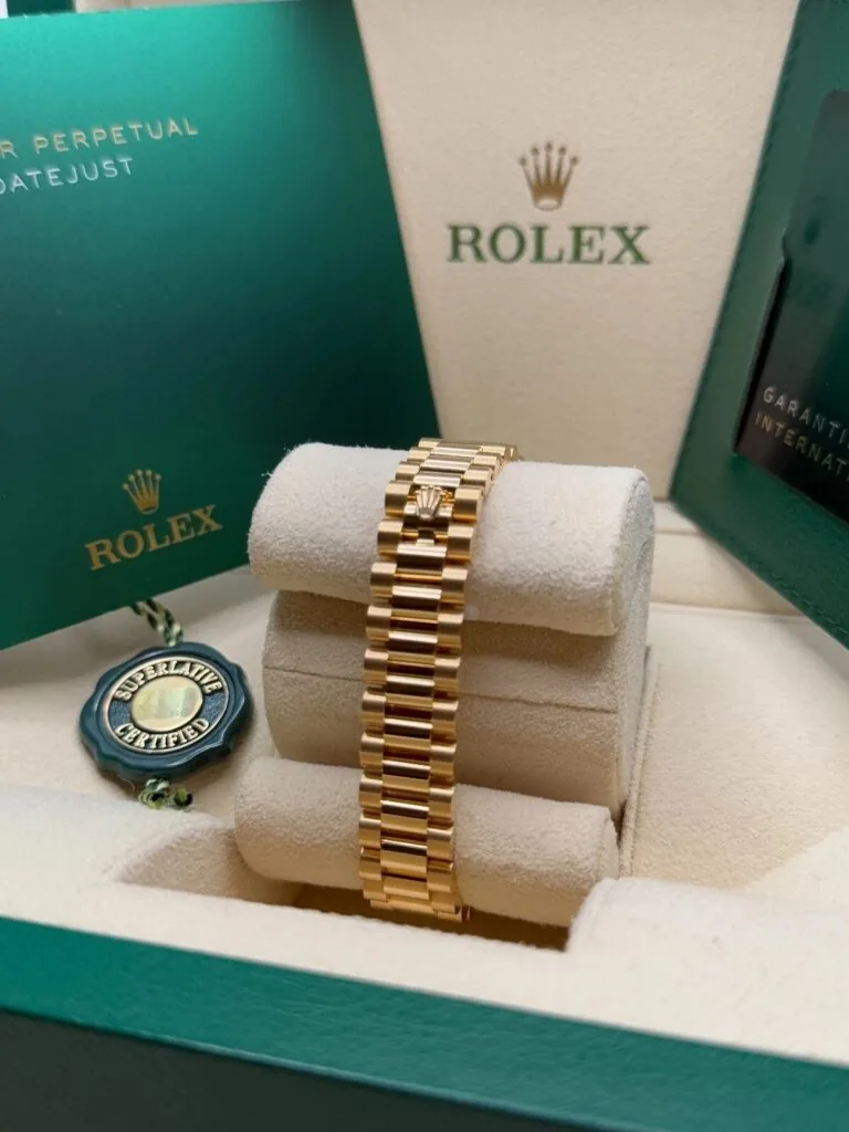 RLX Lady-Datejust 31mm 279138RBR White Mother-of-Pearl Dial President Bracelet Watch