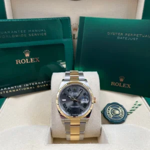 RLX Datejust 36mm 126233 Wimbledon Slate Dial Oyster Bracelet Watch
