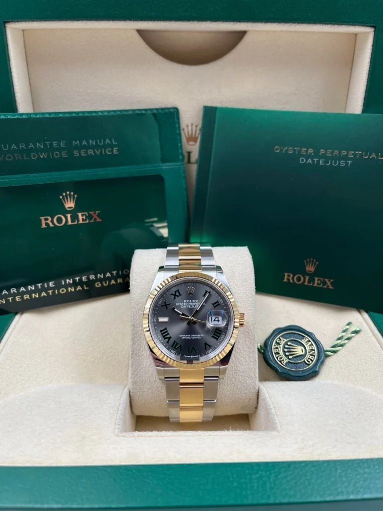 RLX Datejust 36mm 126233 Wimbledon Slate Dial Oyster Bracelet Watch