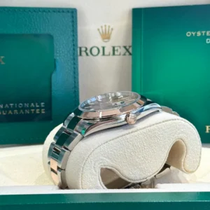 RLX Datejust 41mm 126301 Chocolate Index Oyster Steel and Everose Gold Watch