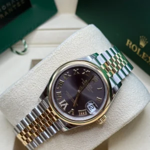 RLX Datejust m278243-0013/0014 31mm Dark Grey Dial Yellow Rolesor Oyster Watch