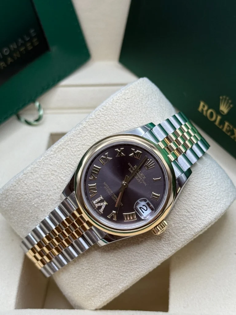 RLX Datejust m278243-0013/0014 31mm Dark Grey Dial Yellow Rolesor Oyster Watch