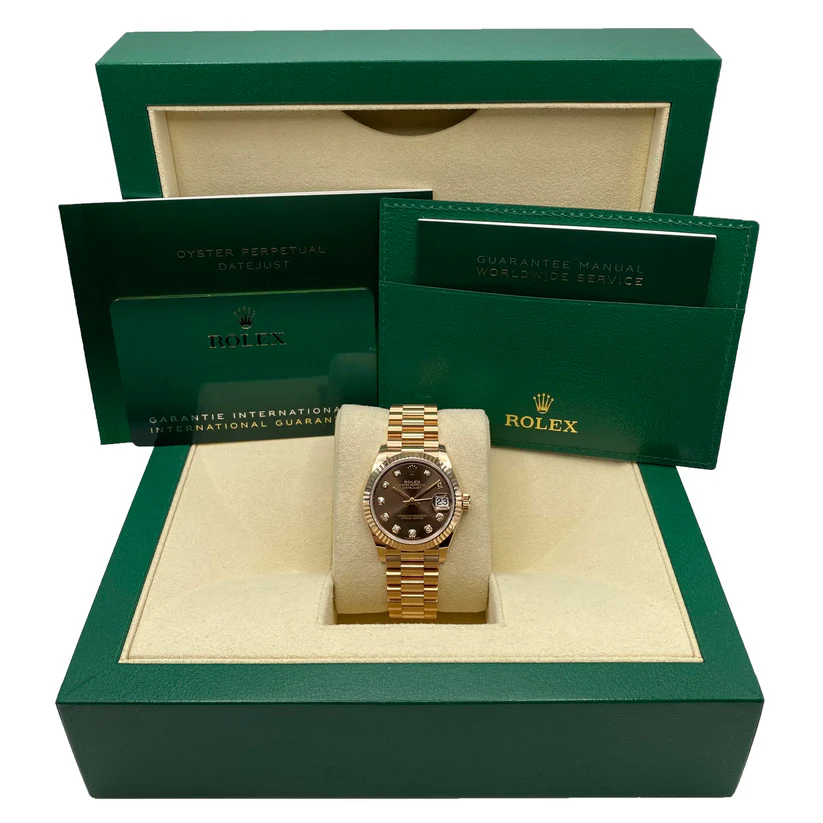 RLX Datejust m278275-0010 Chocolate 31mm Dial