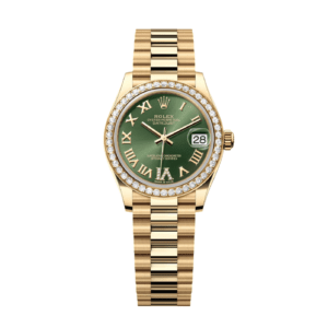 RLX Datejust m278288RBR-0024 Olive Green 31mm Dial President Bracelet Watch
