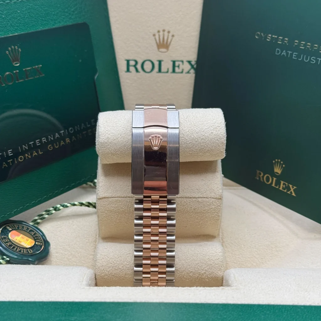 RLX Datejust 36mm 126231 Silver Fluted Motif Dial Oystersteel and Everose gold Bracelet
