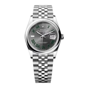 RLX Datejust 36mm 126200 Oyster Perpetual Wimbledon Dial Jubilee Stainless Steel