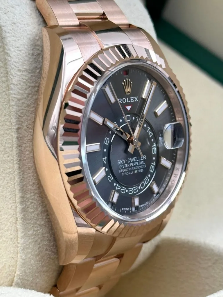 RLX Sky-Dweller 42mm 336935-0002/0006 Rose Gold Chocolate Dial Jubilee
