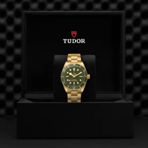 TUDOR Black Bay 58 18K 39mm 18ct Yellow Gold Green Dial Bracelet Watch M79018V-0006