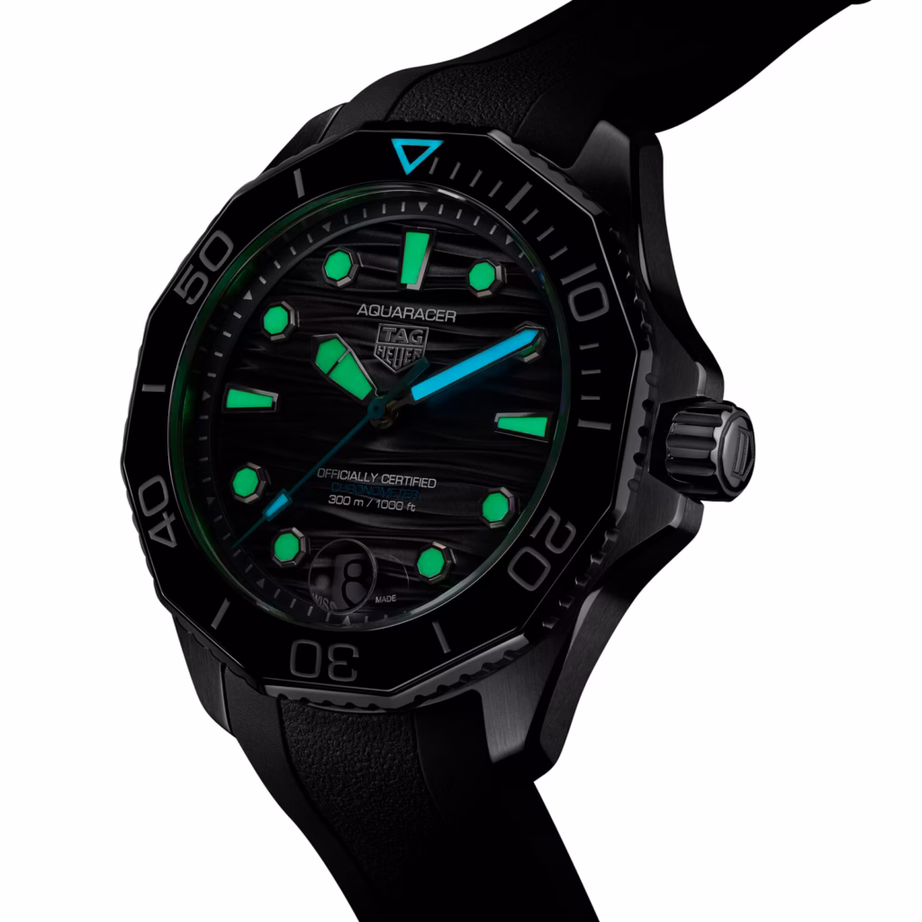 TAG Heuer Aquaracer Professional 300 Date 42mm Mens Watch Black Rubber WBP5110.FT6257