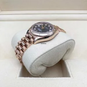 RLX Lady-Datejust 31mm 279175 Aubergine Diamond-Set Dial President Everose Gold