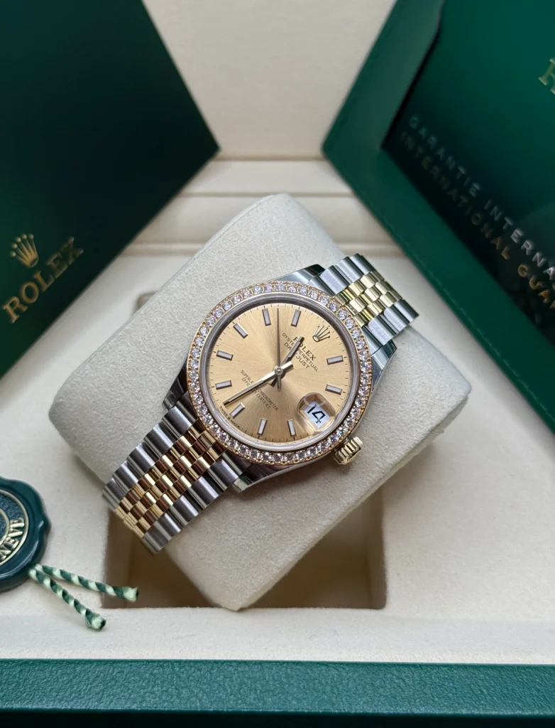 RLX Datejust m278383-0013/0014 31mm Champagne Dial Oyster Bracelet