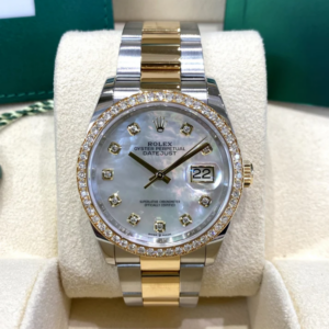 RLX Datejust 36mm 126283 White Mother-of-Pearl Dial Jubilee Bracelet Watch
