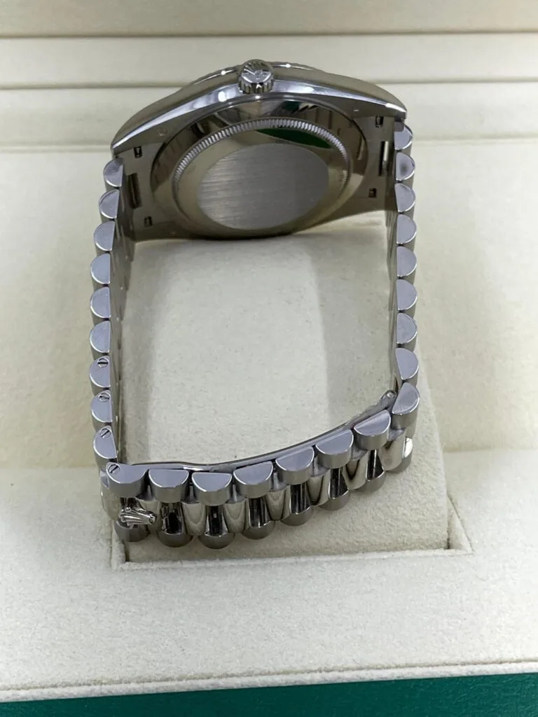 RLX Day-Date "President" 40mm White Gold White Roman Dial - 228239