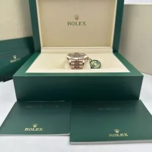 RLX Sky-Dweller 42mm 336935-0004/0008 Rose Gold Rhodium Dial Oyster