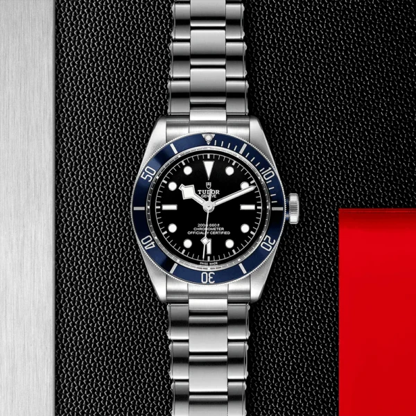 TUDOR Black Bay 41mm Black Dial & Blue Bezel Men's Automatic Bracelet Watch M79230B-0008