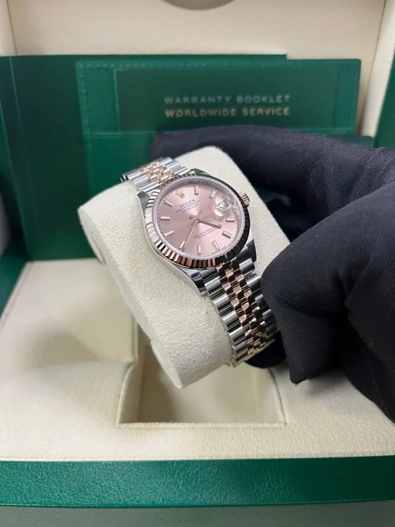RLX Lady-Datejust 31mm 279171 Sundust Index Oyster Stainless Steel and Rose Gold