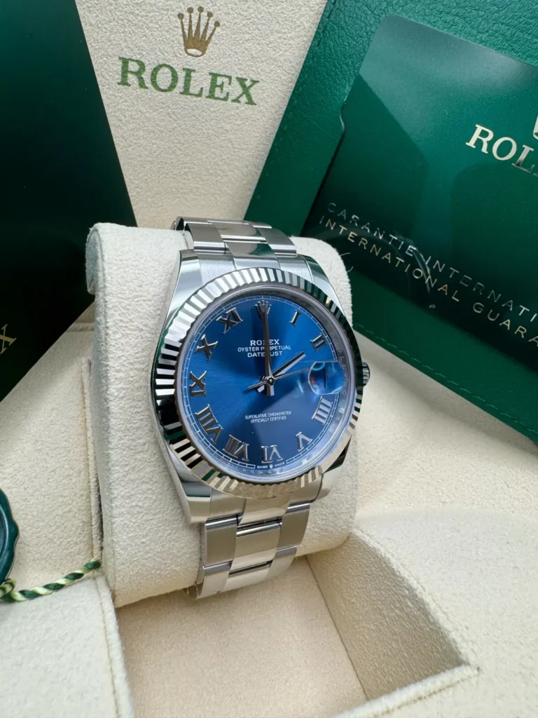 RLX Datejust 41mm 126334 Blue Roman Oyster Stainless Steel Men’s Watch