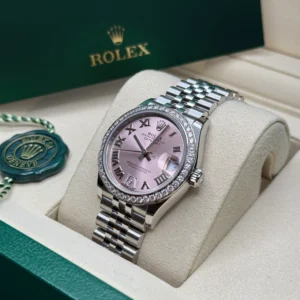 RLX Datejust m278384RBR-0027/0028 Pink 31mm Dial Oyster Watch