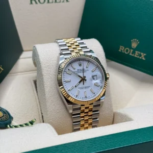 RLX Datejust 36mm 126233 White Index Dial Two-Tone Jubilee Bracelet Watch