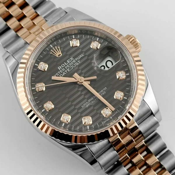 RLX Datejust 36mm 126231 Slate Fluted Motif Dial 36mm Jubilee Bracelet