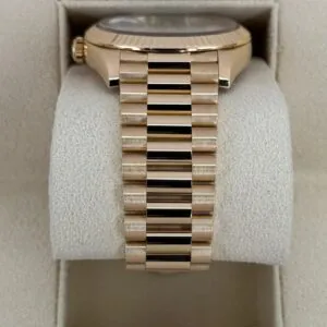 RLX Day-Date 40mm Yellow Gold President Mother of Pearl Diamond Baguette Dial - 228238
