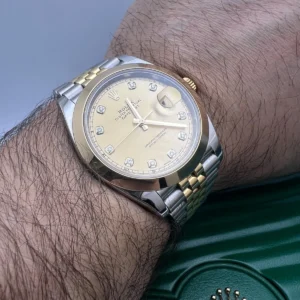 RLX Datejust 41mm 126303 Champagne Diamond Jubilee Steel and Yellow Gold Mens Watch