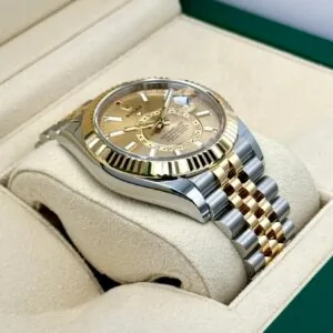 RLX Sky-Dweller 42mm 336933-0001/0002 Two-Tone Yellow Gold Champagne Dial Oyster