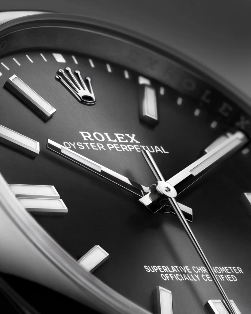 RLX Oyster-Perpetual 41mm 124300-0002 Stainless Steel Black Index Dial Watch